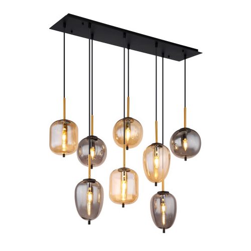 GLOBO 15345-8A feketeY függeszték 40W IP20 Fekete matt
