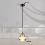 GLOBO 15542 GEEKY függeszték 60W IP20 Fekete matt