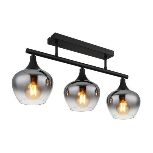 GLOBO 15548-3D1 MAXY mennyezetlámpa 40W IP20 Fekete matt