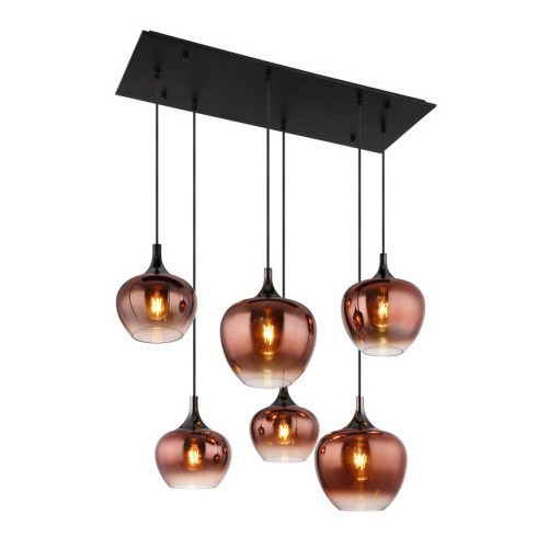 GLOBO 15548-6HG MAXY függeszték 40W IP20 Fekete matt