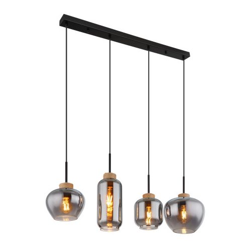 GLOBO 15549-4H MATT függeszték 40W IP20 Fekete matt