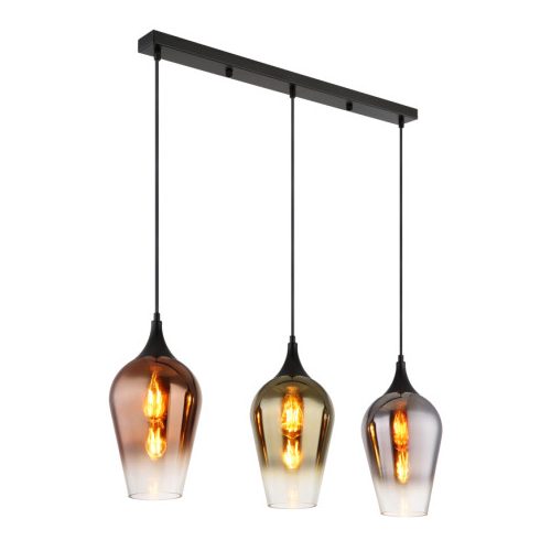GLOBO 15552-3H LAVUS függeszték 60W IP20 Fekete matt