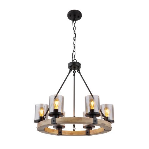 GLOBO 15555-6H LILA függeszték 60W IP20 Fekete matt