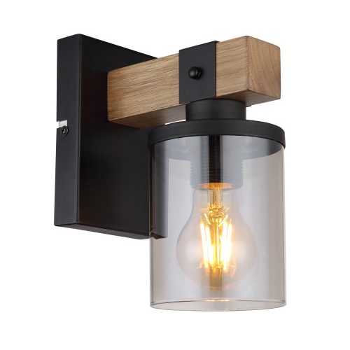 GLOBO 15555W LILA fali lámpa 60W IP20 Fekete matt