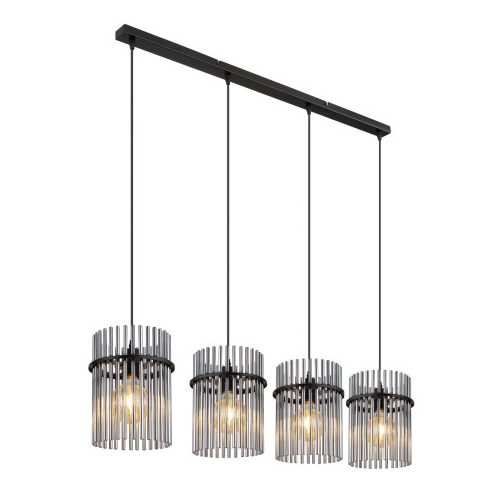 GLOBO 15698-4H GORLEY függeszték 60W IP20 Fekete matt