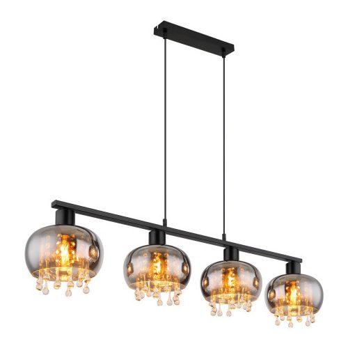 GLOBO 15839-4H CORRY függeszték 6W IP20 Fekete matt