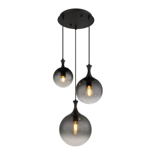 GLOBO 15885-3H DALTON függeszték 10W IP20 Fekete matt