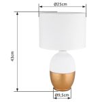 GLOBO 21627B VALENTInem asztali lámpa 40W IP20 Fekete