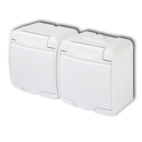 AQUASTAR 2-ES FÖLDELT DUGALJ, CSAPFEDELES, IP54, FEHÉR AQUASTAR 2-ES FÖLDELT DUGALJ, CSAPFEDELES, IP54, FEHÉR