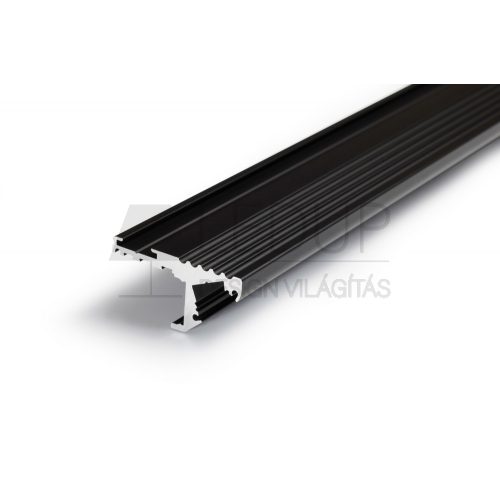 TOPMET LED profil STEP10 C 1000 mm eloxált fekete