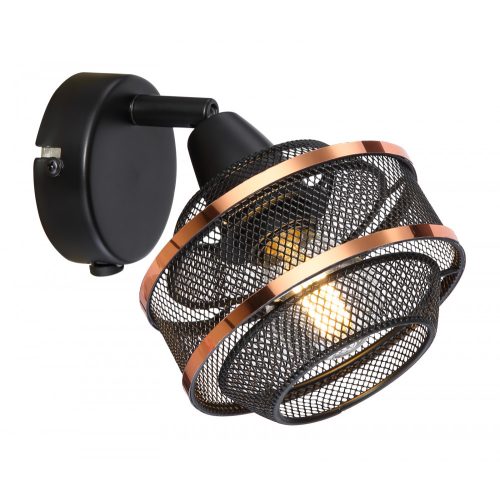 GLOBO  BELLONA Spotlámpa  230 1 Fekete, Fém 0 0 120x155mm