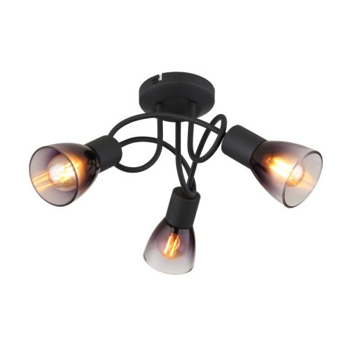 GLOBO 54312-3D SATELLA mennyezetlámpa 25W IP20 Fekete matt