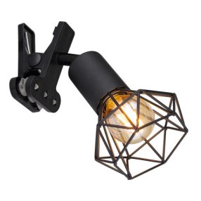 GLOBO 54802SK XARA I csipeszes lámpa 40W IP20 Fekete matt GLOBO 54802SK XARA I csipeszes lámpa 40W IP20 Fekete matt
