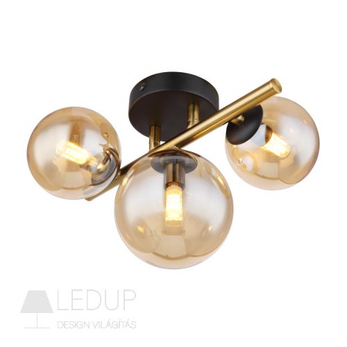 GLOBO RIHA 56135-3W Falilámpa fém fekete matt