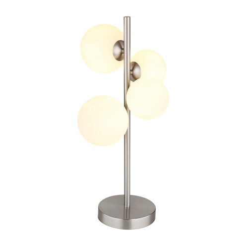 GLOBO 56140-4T RIHA asztali lámpa 3,50W IP20 Nikkel matt