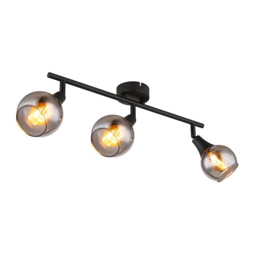 GLOBO 57904-3 GLYPTAR spotlámpa 40W IP20 Fekete matt