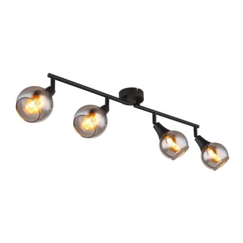 GLOBO 57904-4 GLYPTAR spotlámpa 40W IP20 Fekete matt
