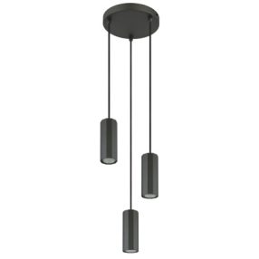 GLOBO 57918-3H JAMES függeszték 25W IP20  Szürke matt GLOBO 57918-3H JAMES függeszték 25W IP20  Szürke matt