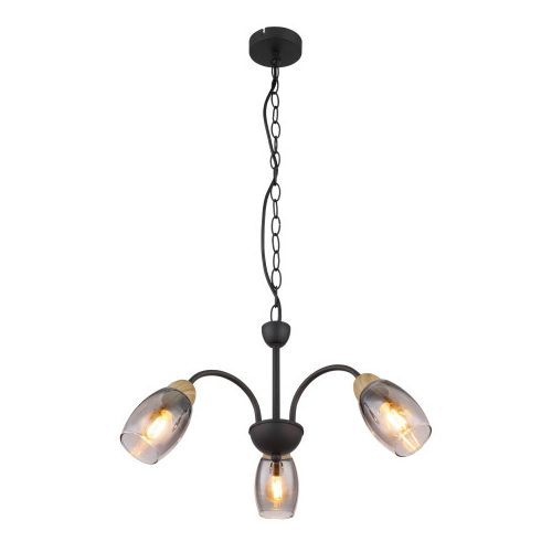 GLOBO 60297-3H GERLY függeszték 25W IP20 Fekete matt