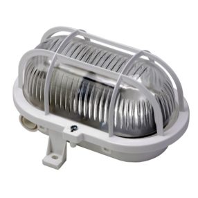 GAO Hajólámpa, ovális, műanyagráccsal 60W, fehér 6915H GAO Hajólámpa, ovális, műanyagráccsal 60W, fehér 6915H