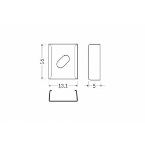 rögzítő Z flexibilis inox
