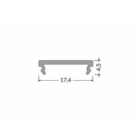 TOPMET Fedlap F click 1000 mm fekete  TOPMET Fedlap F click 1000 mm fekete