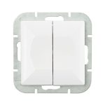 Kettős kétirányú kapcsoló megvilágítva - fehér (WP-2P/S )