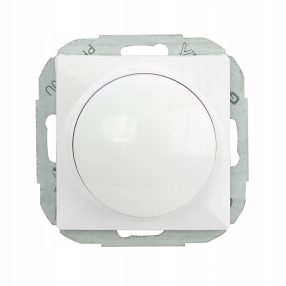 Elektronikus dimmer nyomógombos - forgatható - fehér (SO-1P)   Elektronikus dimmer nyomógombos - forgatható - fehér (SO-1P)