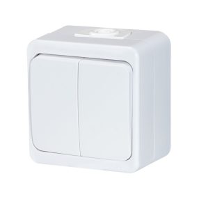 Two-pole switch s/m 10A, 250V IP44 (WNT-2S BIAŁY) Two-pole switch s/m 10A, 250V IP44 (WNT-2S BIAŁY)