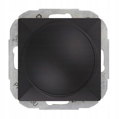 Elektronikus dimmer nyomógomb - forgatható - fekete matt (SO-1P)