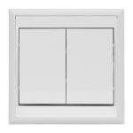 Double two-way switch f/m 10A, 250V (WP-2/5L BIAŁY KOMPLET)