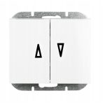 Süllyesztett kapcsoló, redőnykapcsoló - fehér (WP-11O)