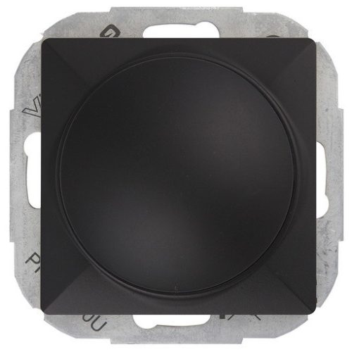 Elektronikus dimmer nyomógomb - LED lámpákhoz - forgatható - fekete matt (SO-1P/LED)