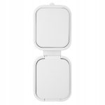 Egypólusú kapcsoló + földelt aljzat, fedővel IP54, függőleges - szürke (GWN-B2/P)