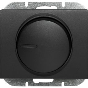 Elektronikus nyomógombos-forgó dimmer - fekete matt (SO-1O)   Elektronikus nyomógombos-forgó dimmer - fekete matt (SO-1O)