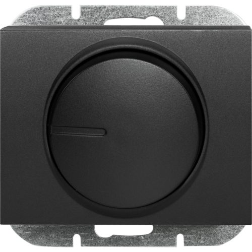 Elektronikus nyomógombos-forgó dimmer - fekete matt (SO-1O)