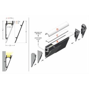 TOPMET ALUMÍNIUM TAKARÓ LED WALLE12 2000 MM FEHÉR TOPMET ALUMÍNIUM TAKARÓ LED WALLE12 2000 MM FEHÉR
