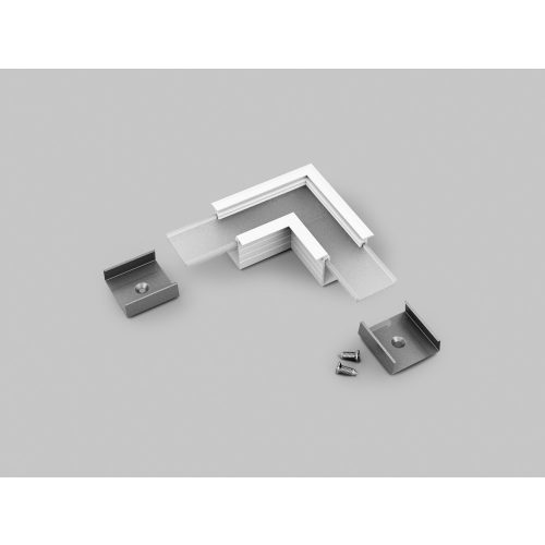 connector LINEA-IN20 90deg white painted /plastic bag