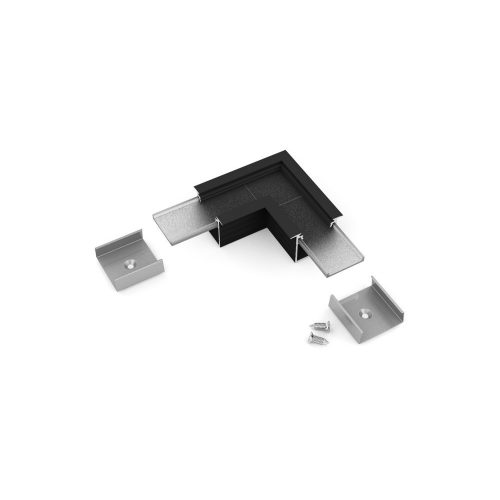 connector LINEA-IN20 90deg black anod. /plastic bag