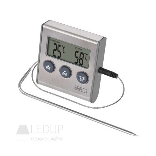 Digitális grillhőmérő időzítővel Emos