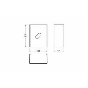 TOPMET rögzítő U4 fekete