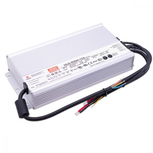 Mean Well HLG-600H-12A, LED tápegység, 480W / 12V