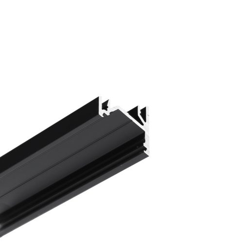 TOPMET LED profil CORNER12.v2 EF/U 2000 mm fekete eloxált 