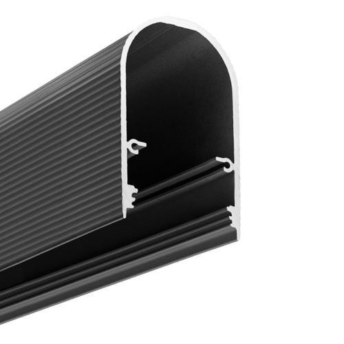 TOPMET LED profil NAMI23 CD-9 2000 mm közepes fekete