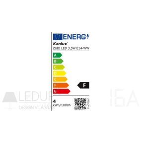 ZUBI LED 3,5W E14-WW fényforrás