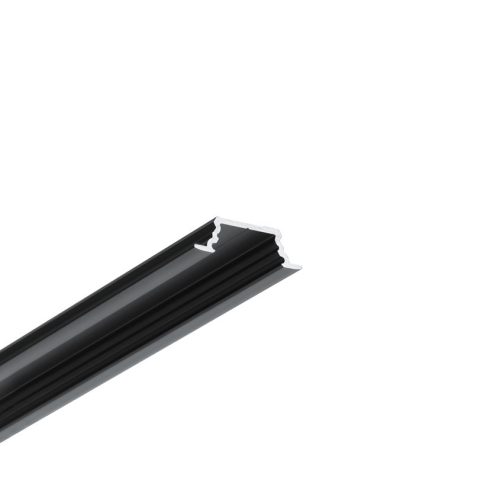 TOPMET LED profil GROOVE10.v2 A1C/U 2000 mm fekete eloxált 