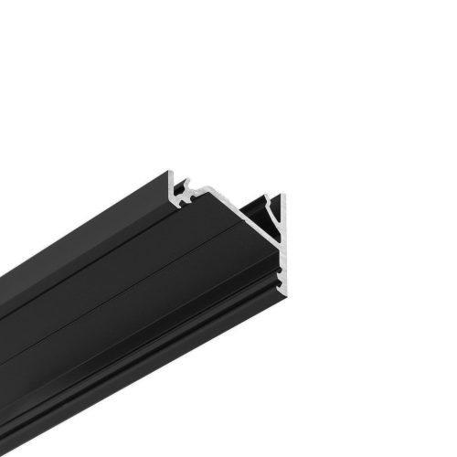 TOPMET LED profil CORNER16.v2 AC-6/TY 2000 mm fekete eloxált 