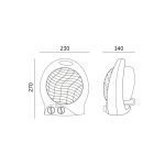 Fan heater MISTRAL 2000W Kobi Windstar
