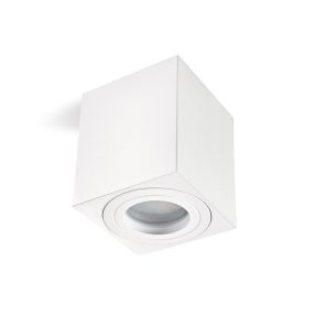 Downlight AQUARIUS 1xGU10 square IP44 white Kobi Downlight AQUARIUS 1xGU10 square IP44 white Kobi