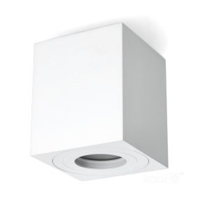 Downlight AQUARIUS 1xGU10 square IP44 white Kobi Downlight AQUARIUS 1xGU10 square IP44 white Kobi